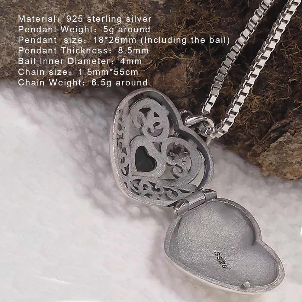 Naszyjnik z otwieraną medalion – Heart Locket Necklace Photo recenzja i cena