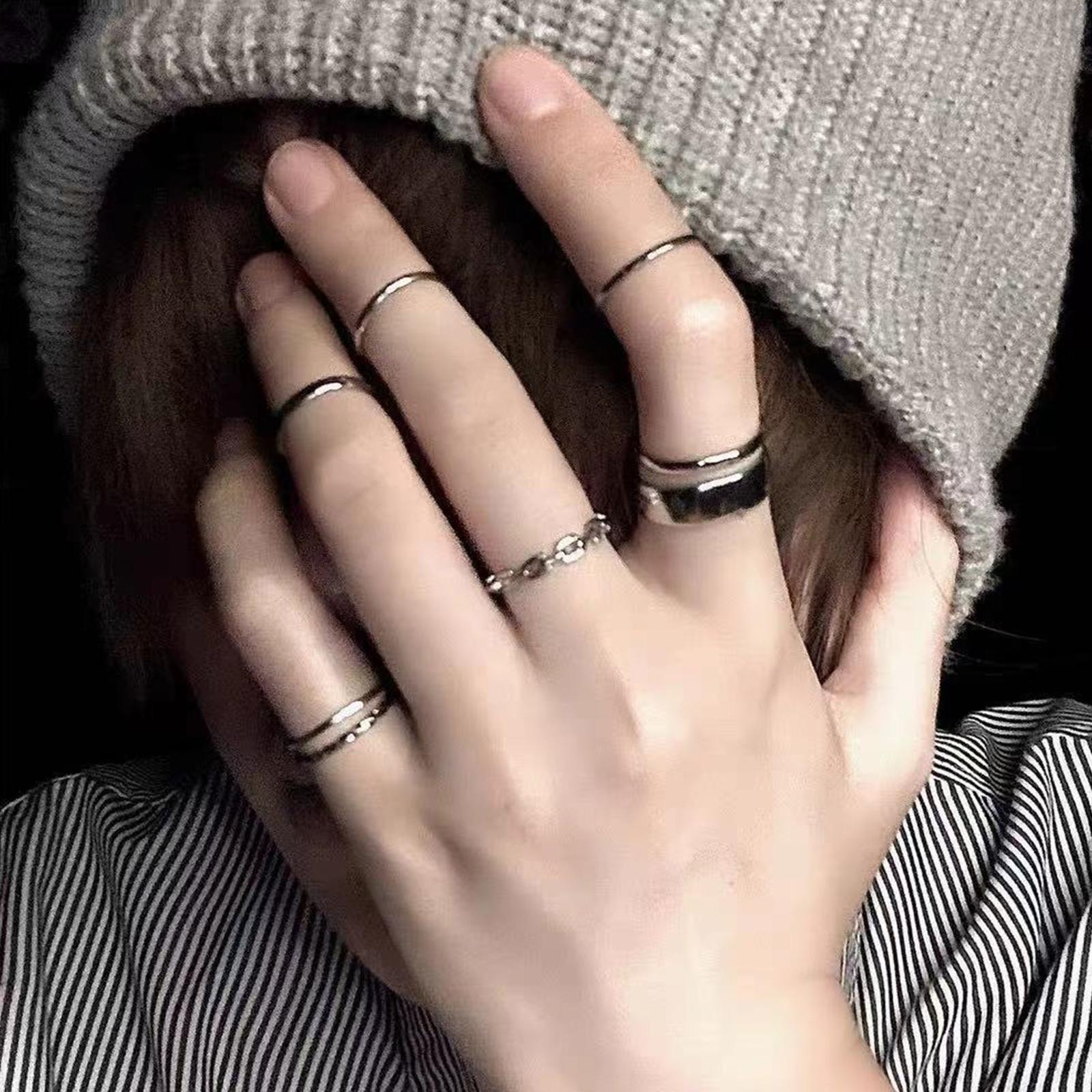Zestaw damskich pierścieni hip – Vintage Punk Knuckle Rings Set recenzja i cena